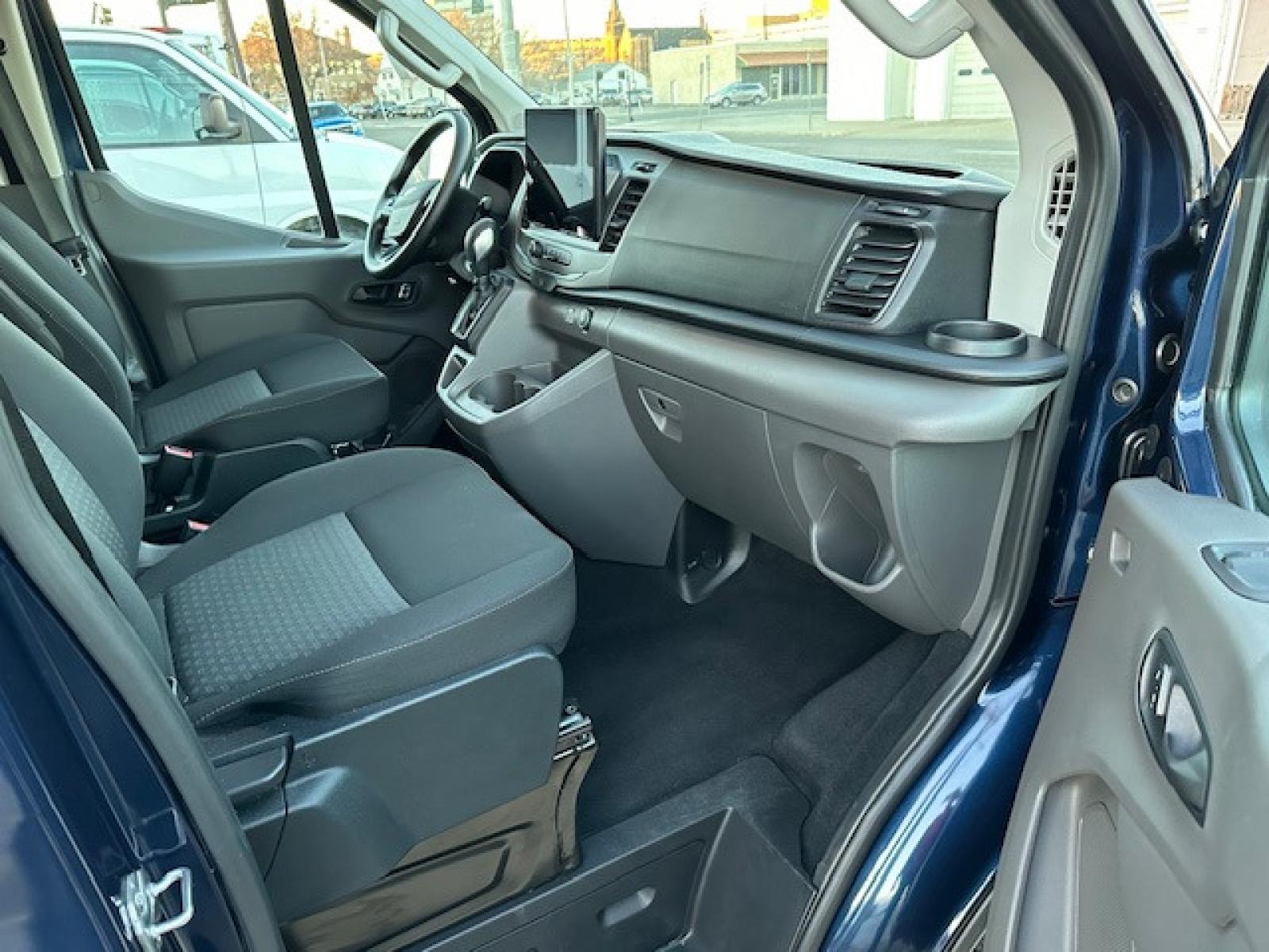 2022 BLUE Ford Transit 350 Wagon Low Roof XLT w/Sliding Pass. 148-in. WB (1FBAX9YG0NK) with an 3.5L V6 DOHC 24V engine, 6A transmission, located at 3200 1st Avenue North, Billings, MT, 59101, (406) 245-9055, 45.779270, -108.510742 - This is One of Our 12 Passenger Vans Available for Rent. Tilt Steering, Cruise Control, Front & Rear Air Conditioning, Power Windows, Power Door Locks and All Wheel Drive. Auto Brokers of Montana/AA&A Auto Rental/Fox Car Rental Billings - Photo #4